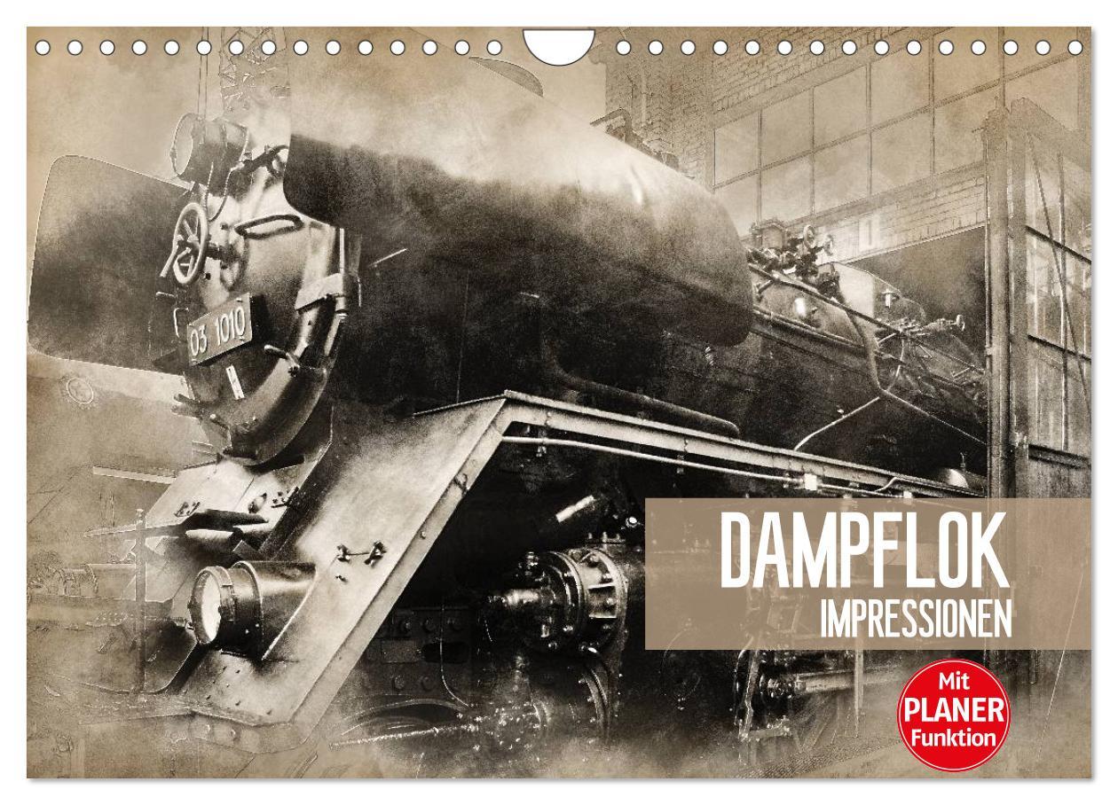 Cover: 9783435442393 | Dampflok Impressionen (Wandkalender 2025 DIN A4 quer), CALVENDO...