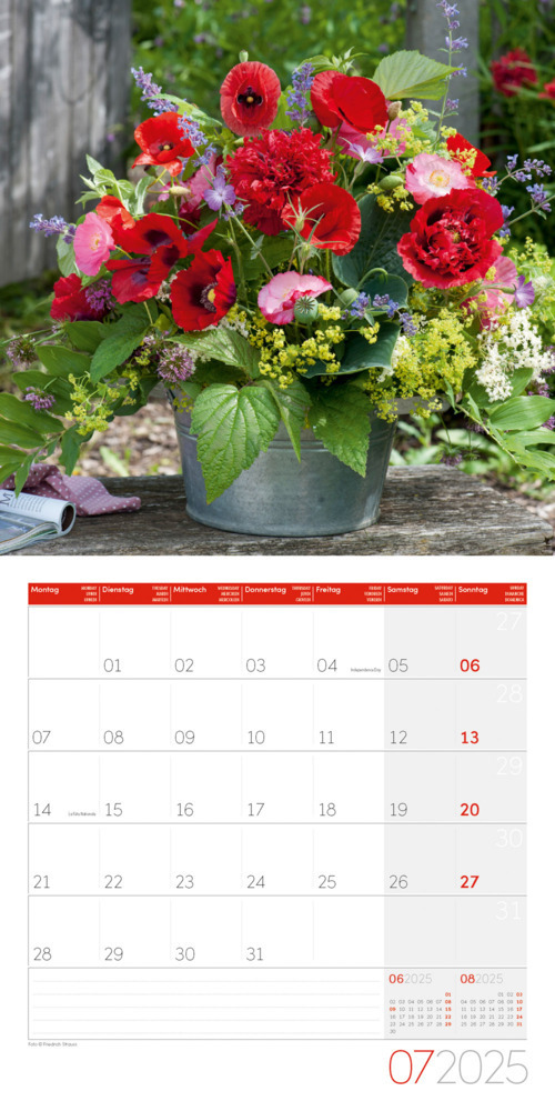 Bild: 9783838445007 | Blumenzauber Kalender 2025 - 30x30 | Ackermann Kunstverlag | Kalender