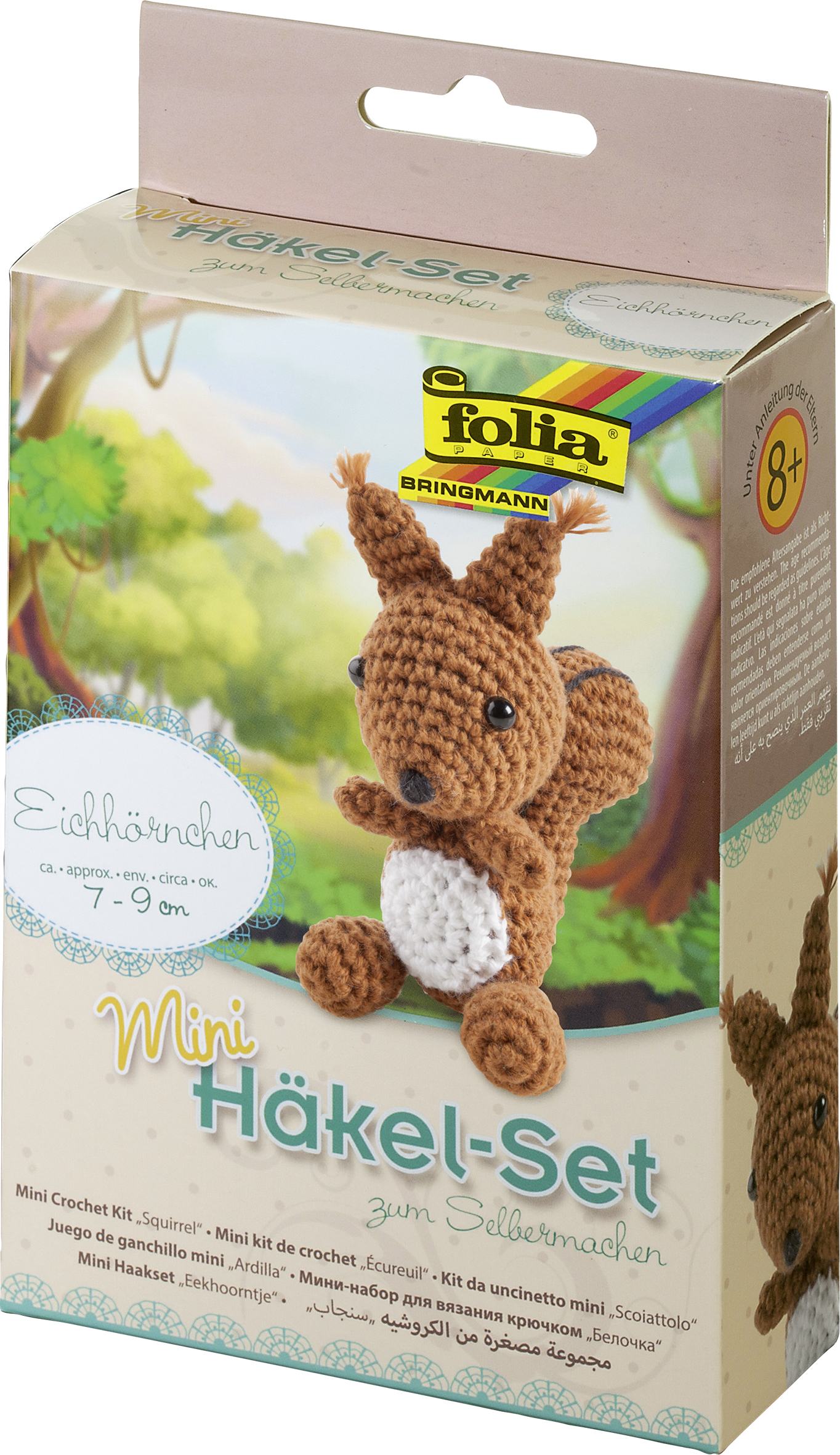 Cover: 4001868083132 | Folia Mini-Häkelset EICHHÖRNCHEN | Folia Mini-Häkelset | 23909 | 2022