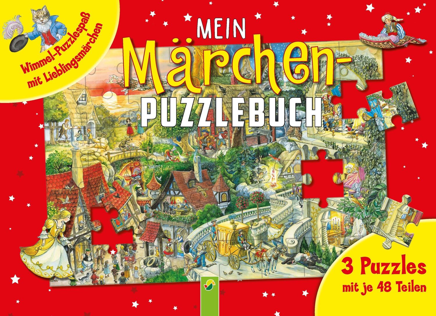 Cover: 9783849942434 | Mein Märchen-Puzzlebuch mit 3 Puzzles mit je 48 Teilen | Anne Suess