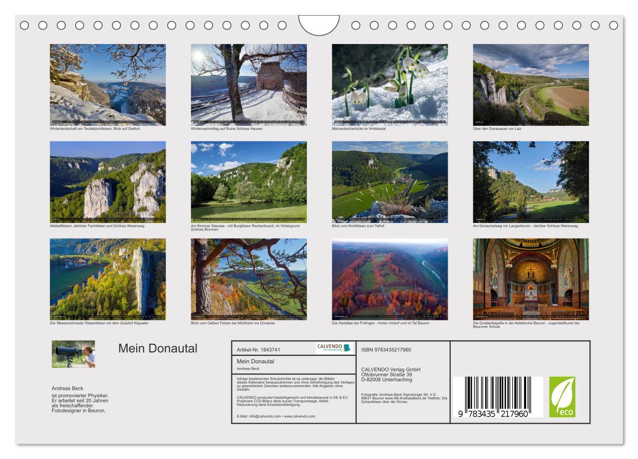 Bild: 9783435217960 | Mein Donautal (Wandkalender 2025 DIN A4 quer), CALVENDO Monatskalender