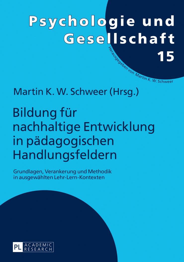 Cover: 9783631681282 | Bildung für nachhaltige Entwicklung in pädagogischen Handlungsfeldern