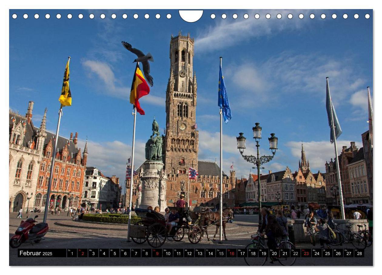 Bild: 9783435702510 | Brügge - Belgien (Wandkalender 2025 DIN A4 quer), CALVENDO...