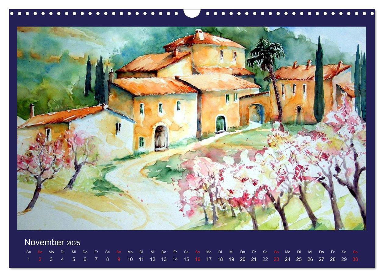 Bild: 9783435818570 | Mallorca Aquarelle (Wandkalender 2025 DIN A3 quer), CALVENDO...