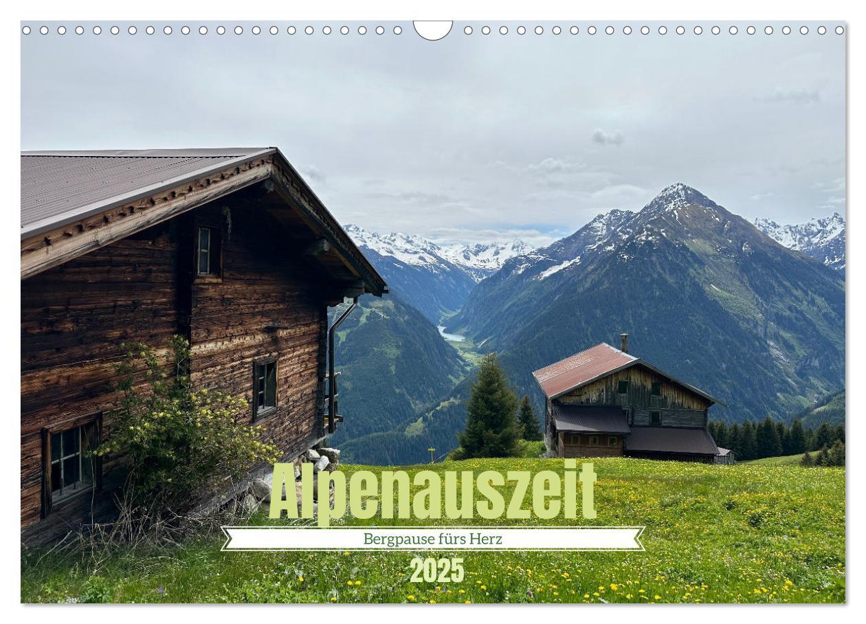 Cover: 9783457238691 | Alpenauszeit - Bergpause fürs Herz (Wandkalender 2025 DIN A3 quer),...