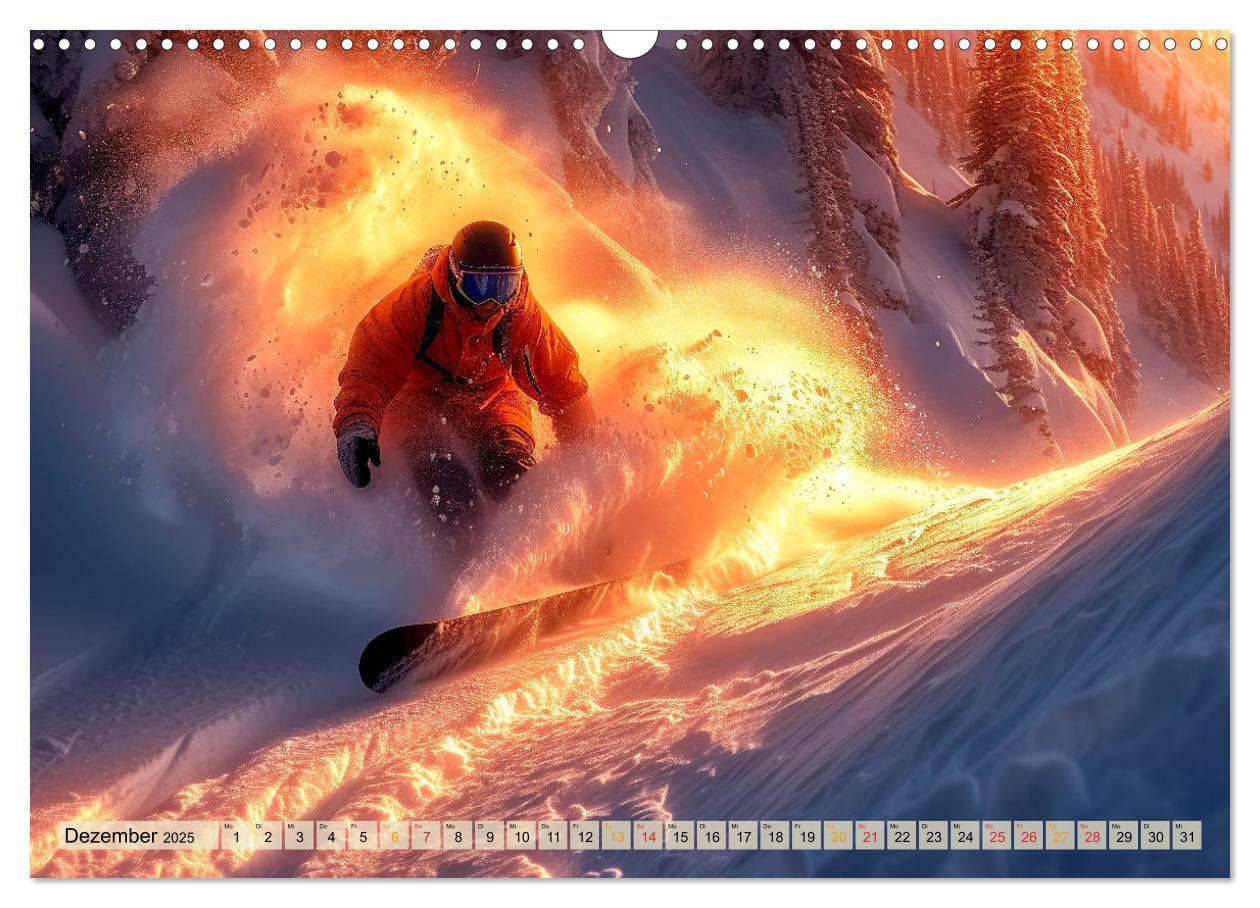 Bild: 9783383776984 | Snowboarden - tolle Momente (Wandkalender 2025 DIN A3 quer),...