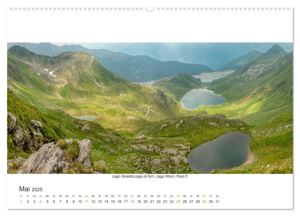 Bild: 9783435067060 | Bergseen Schweiz von Urs Mühlich (Wandkalender 2025 DIN A2 quer),...