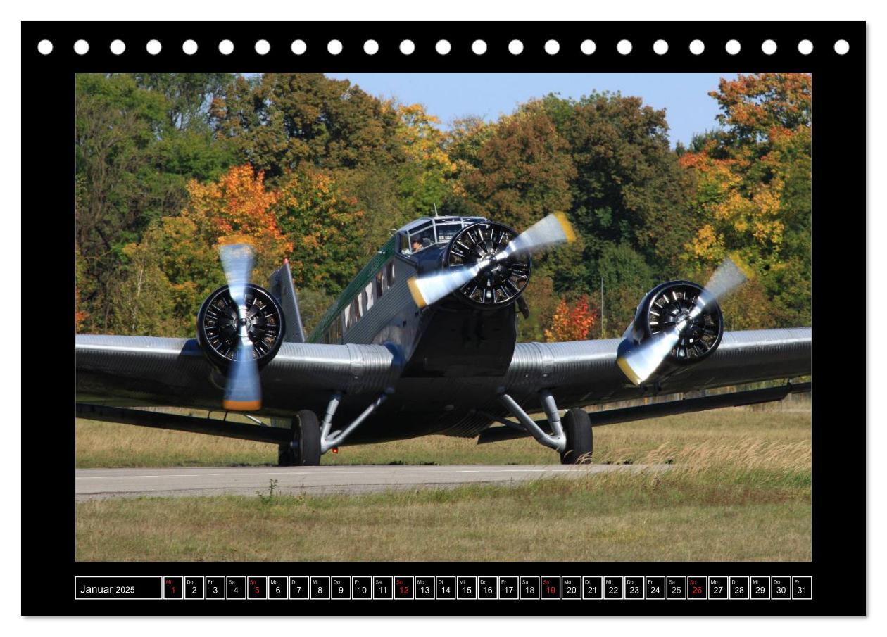 Bild: 9783435814978 | JU-AIR Ju-52 (Tischkalender 2025 DIN A5 quer), CALVENDO Monatskalender