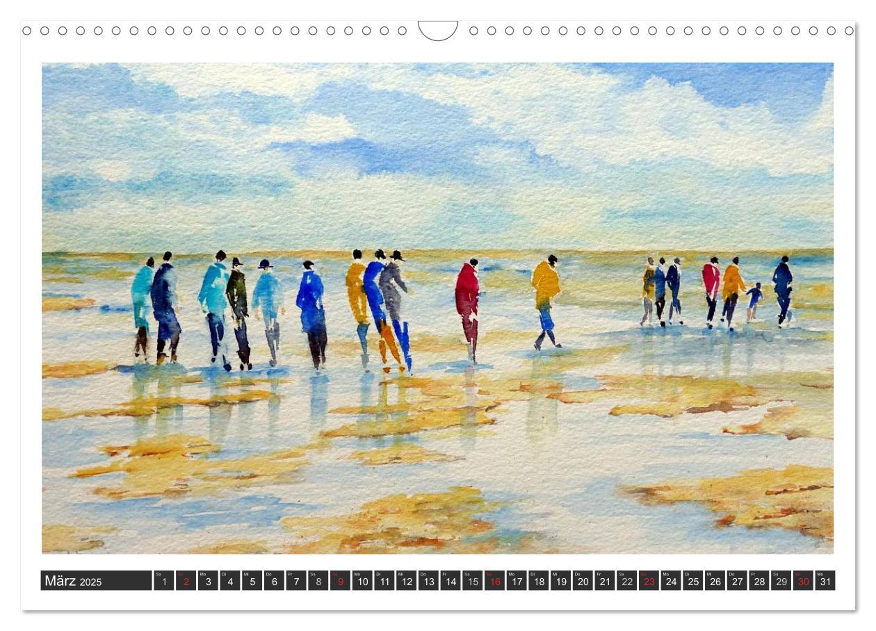 Bild: 9783435814084 | Aquarelle - Fischland-Darß (Wandkalender 2025 DIN A3 quer),...