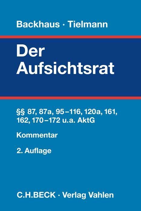 Cover: 9783800668373 | Der Aufsichtsrat | Richard Backhaus (u. a.) | Buch | XXXVI | Deutsch