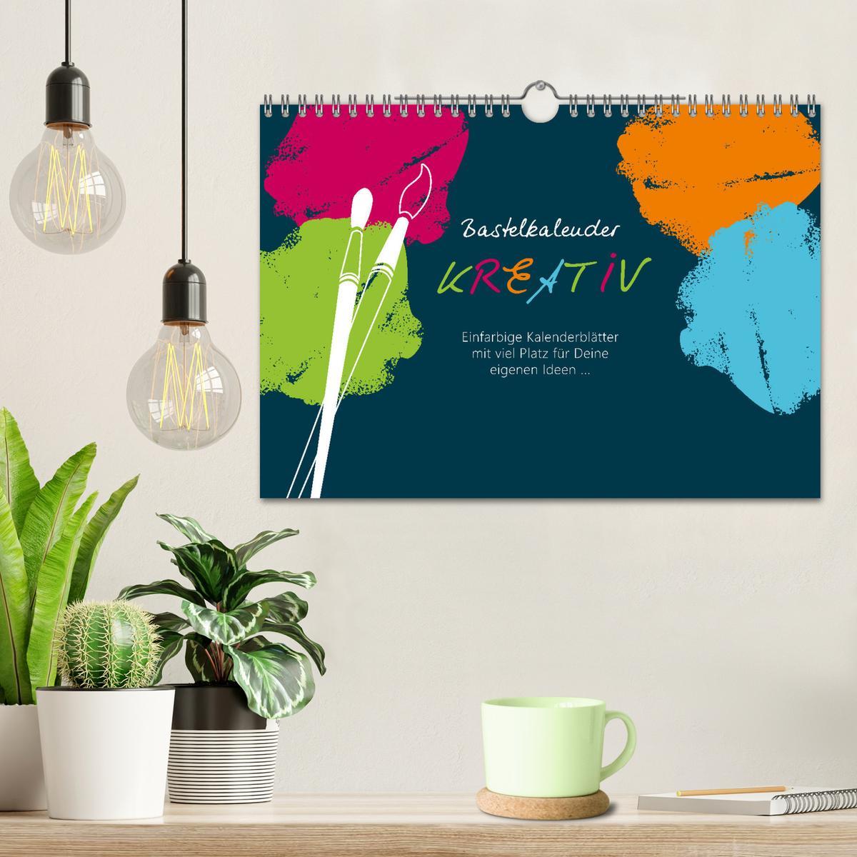 Bild: 9783435097586 | Bastelkalender KREATIV (Wandkalender 2025 DIN A4 quer), CALVENDO...