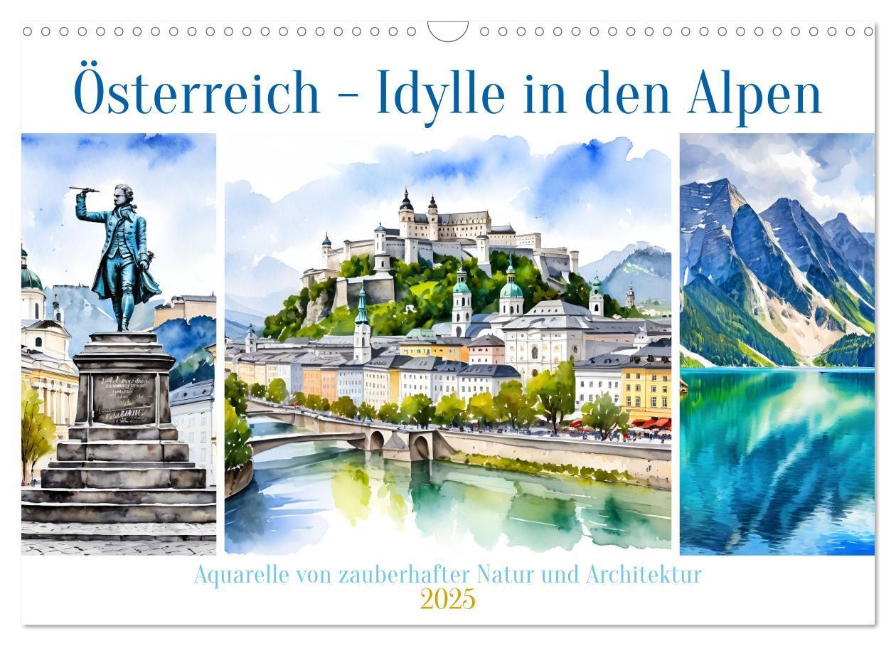 Cover: 9783457177976 | Österreich - Idylle in den Alpen (Wandkalender 2025 DIN A3 quer),...