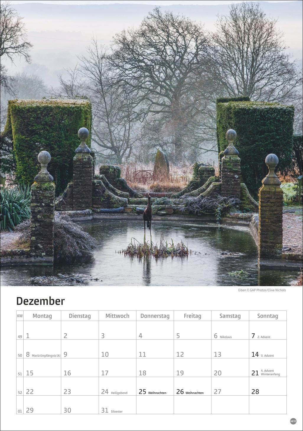 Bild: 9783756405572 | Gartenzauber Kalender 2025 | Heye | Kalender | Spiralbindung | 13 S.