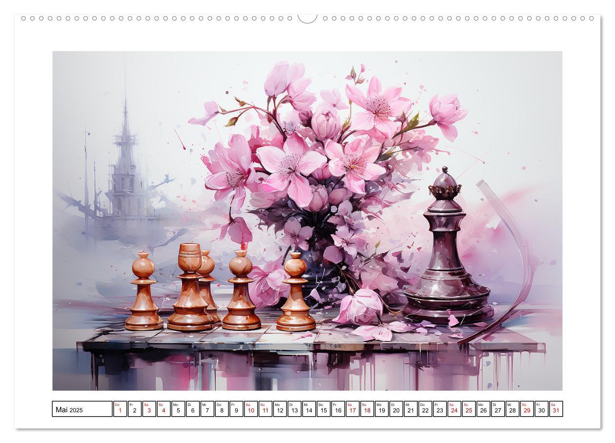 Bild: 9783383879005 | Schach Matt (hochwertiger Premium Wandkalender 2025 DIN A2 quer),...