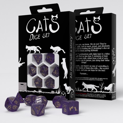 Cover: 5907699496570 | CATS Dice Set: Purrito | Q-workshop | EAN 5907699496570