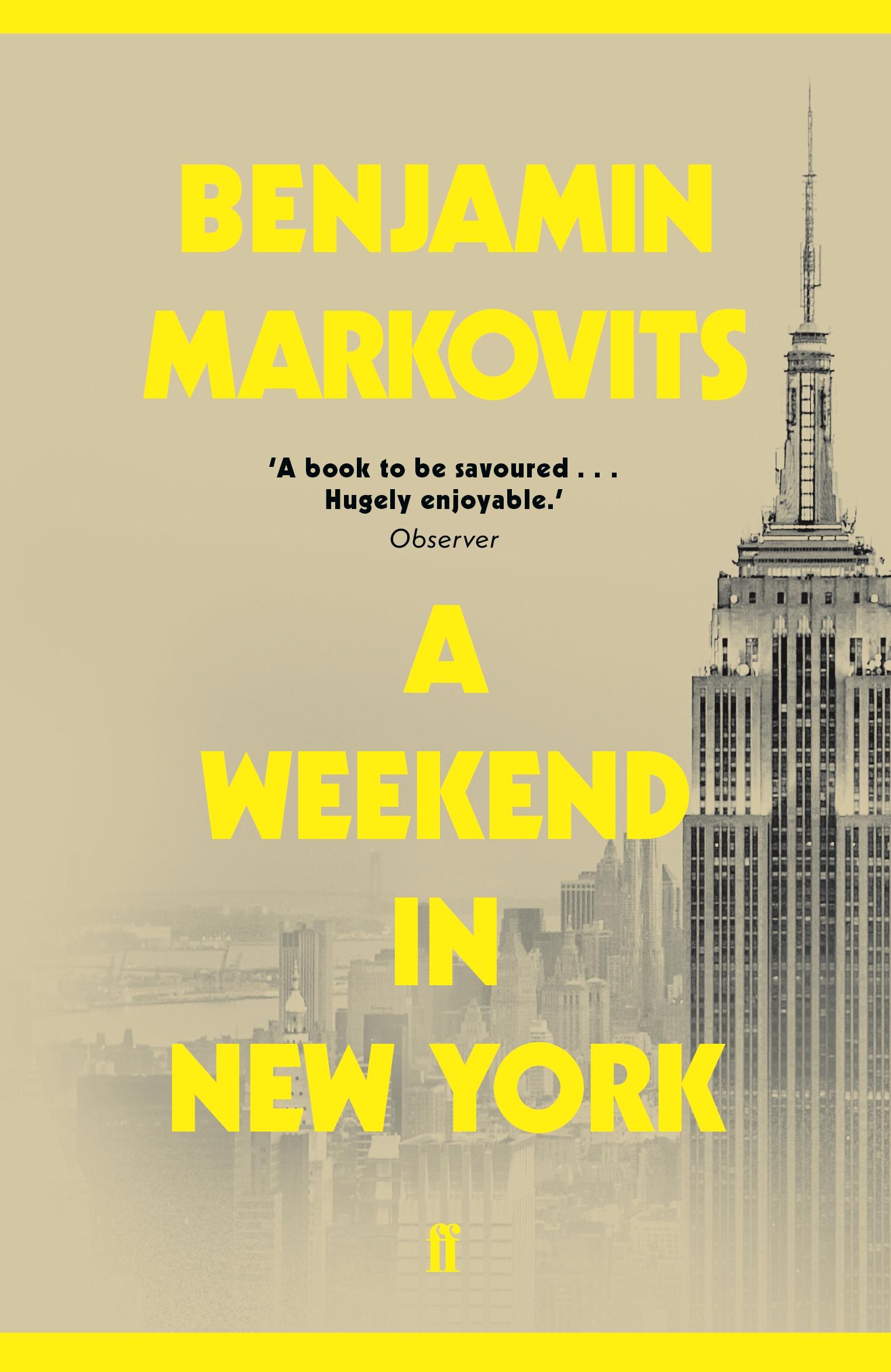 Cover: 9780571338061 | A Weekend in New York | Benjamin Markovits | Taschenbuch | 352 S.