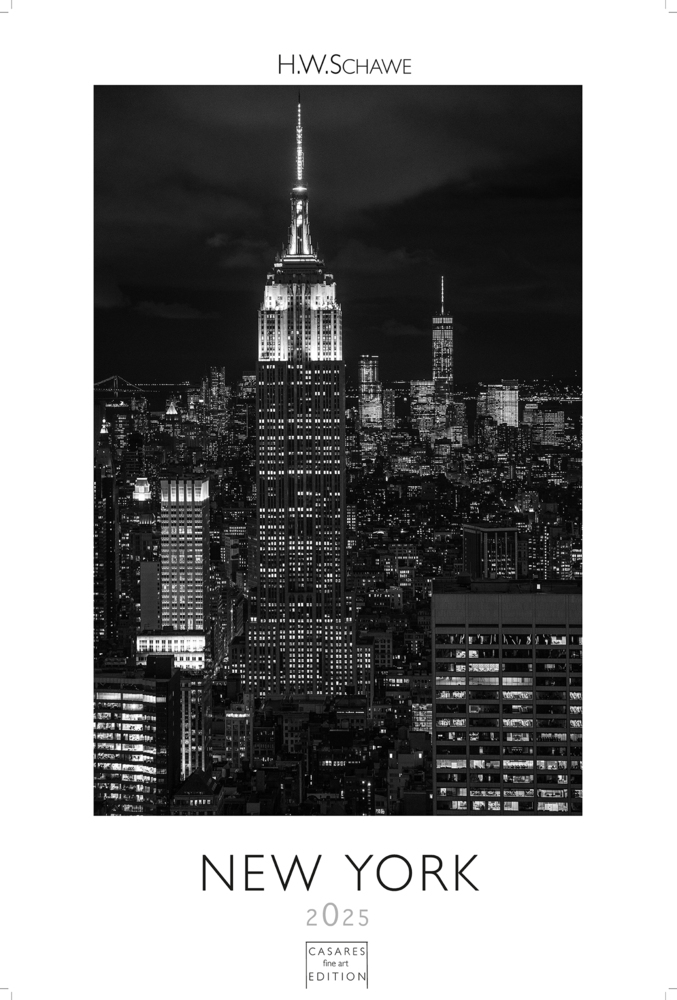 Cover: 9781835241844 | New York schwarz-weiss 2025 L 59x42cm | H. W. Schawe | Kalender | 2025