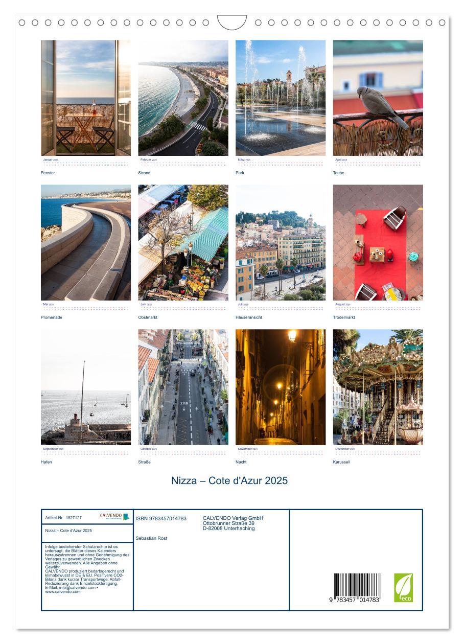 Bild: 9783457014783 | Nizza ¿ Cote d'Azur 2025 (Wandkalender 2025 DIN A3 hoch), CALVENDO...