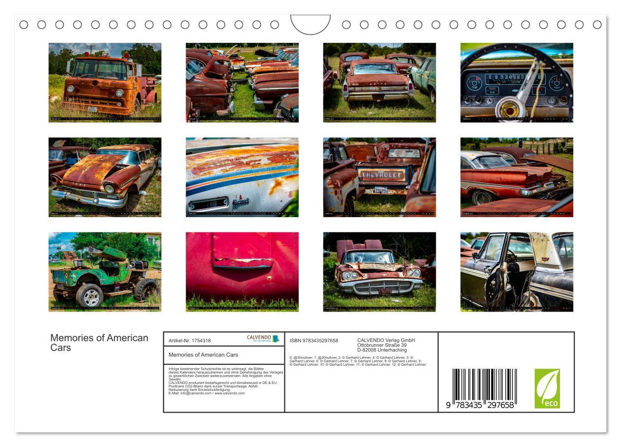 Bild: 9783435297658 | Memories of American Cars (Wandkalender 2025 DIN A4 quer), CALVENDO...