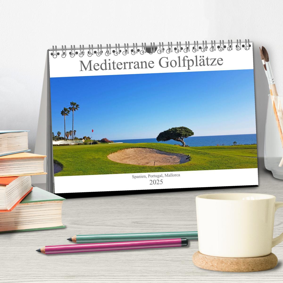 Bild: 9783435140848 | Mediterrane Golfplätze - Spanien, Portugal, Mallorca (Tischkalender...