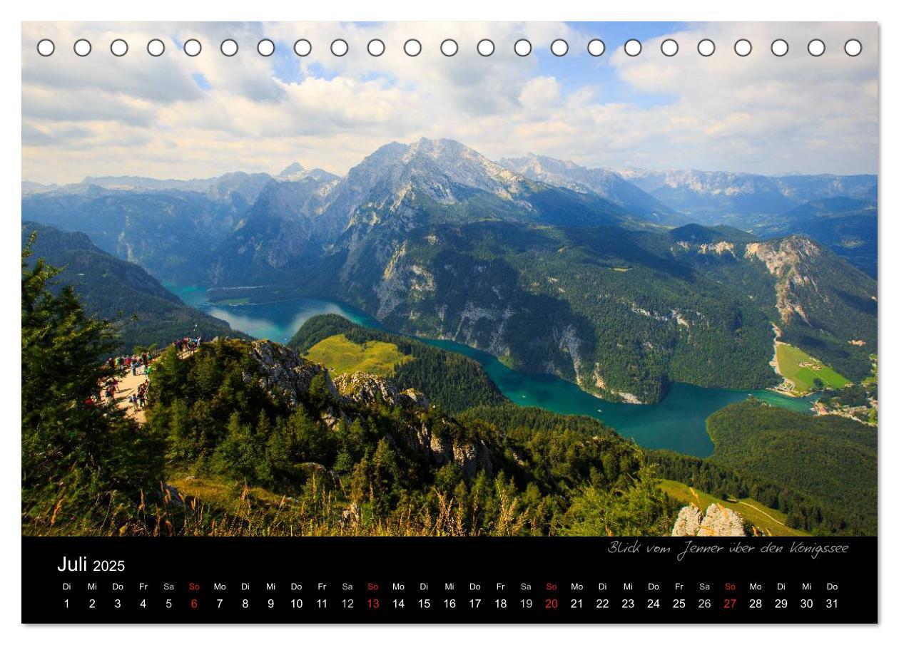 Bild: 9783435786237 | Berchtesgadener Land (Tischkalender 2025 DIN A5 quer), CALVENDO...