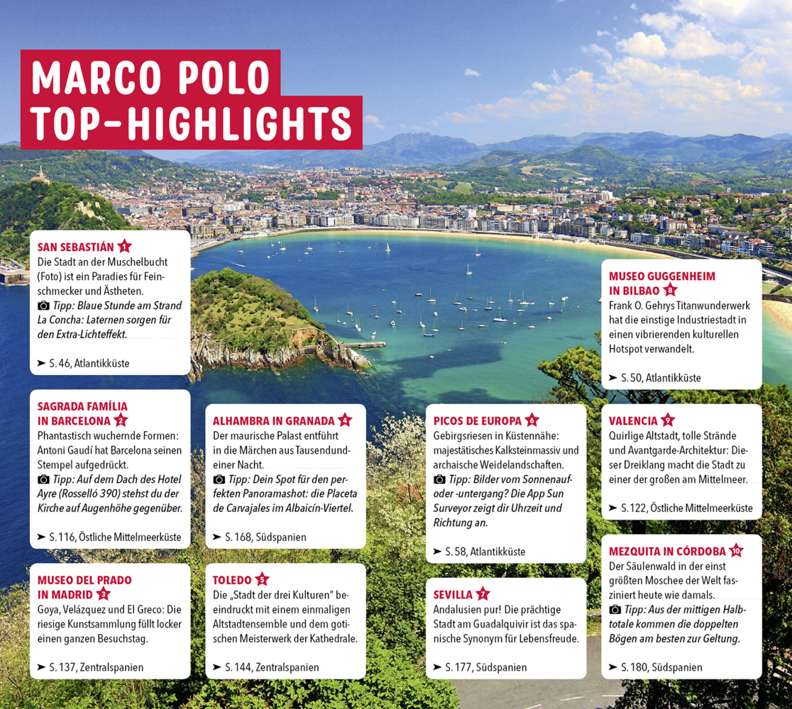 Bild: 9783829751032 | MARCO POLO Reiseführer Spanien | Andreas Drouve | Taschenbuch | 208 S.