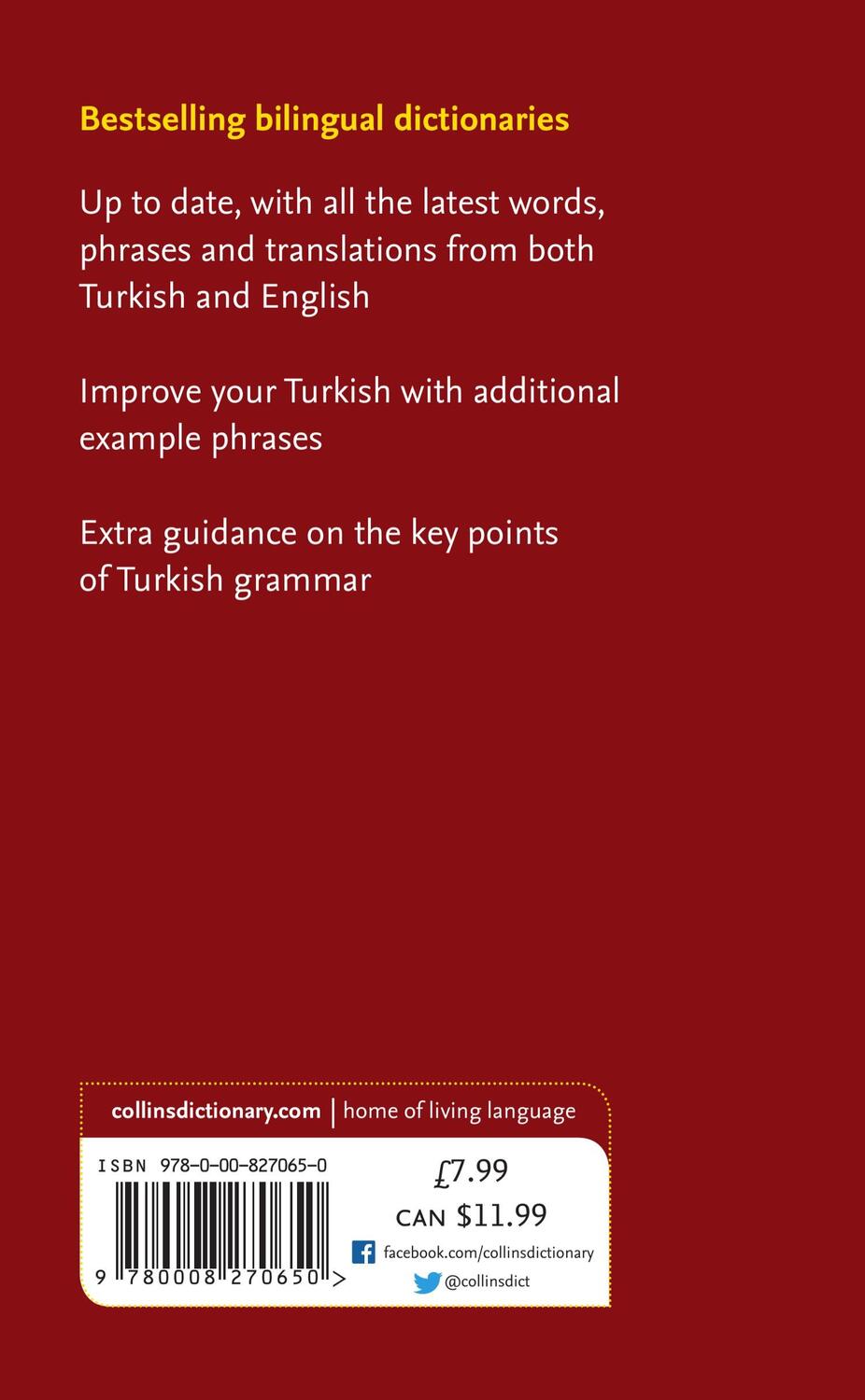 Rückseite: 9780008270650 | Turkish Essential Dictionary | All the Words You Need, Every Day