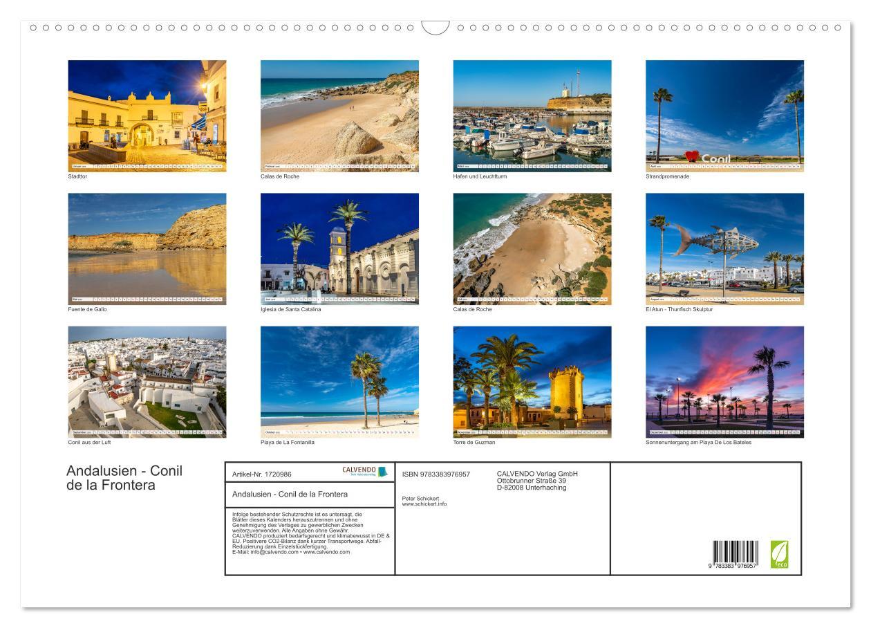 Bild: 9783383976957 | Andalusien - Conil de la Frontera (Wandkalender 2025 DIN A2 quer),...