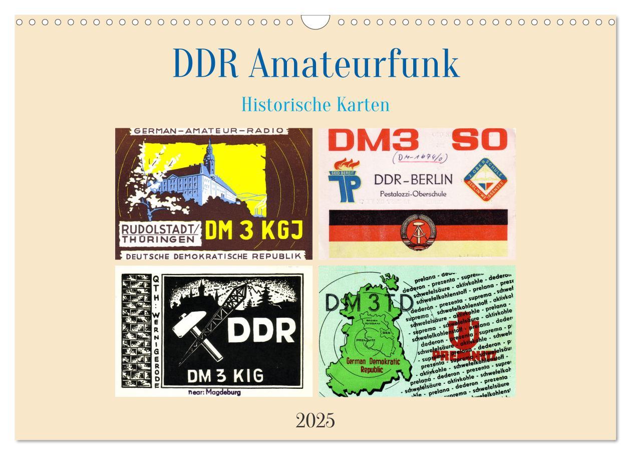 Cover: 9783383940644 | DDR Amateurfunk Historische Karten (Wandkalender 2025 DIN A3 quer),...