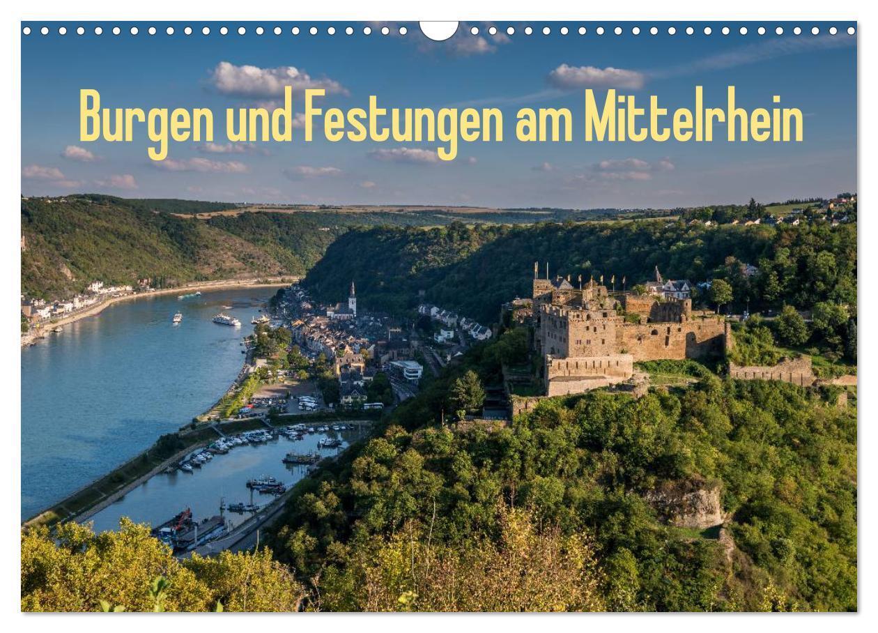 Cover: 9783435532919 | Burgen und Festungen am Mittelrhein (Wandkalender 2025 DIN A3...