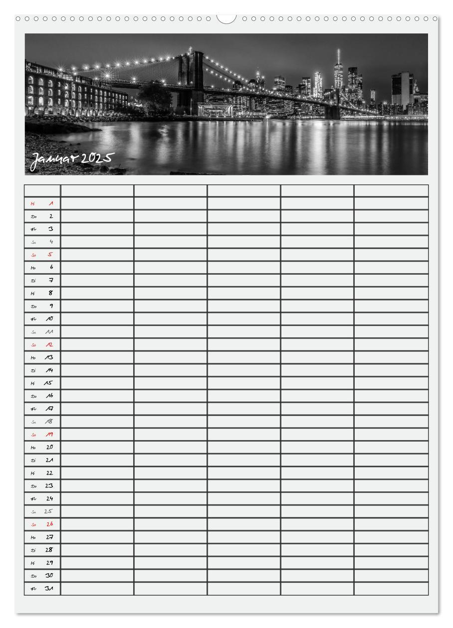 Bild: 9783457078457 | NEW YORK CITY Teamplaner (Wandkalender 2025 DIN A2 hoch), CALVENDO...