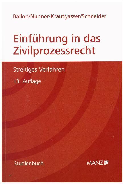 Cover: 9783214065232 | Einführung in das Zivilprozessrecht | Streitiges Verfahren | Buch