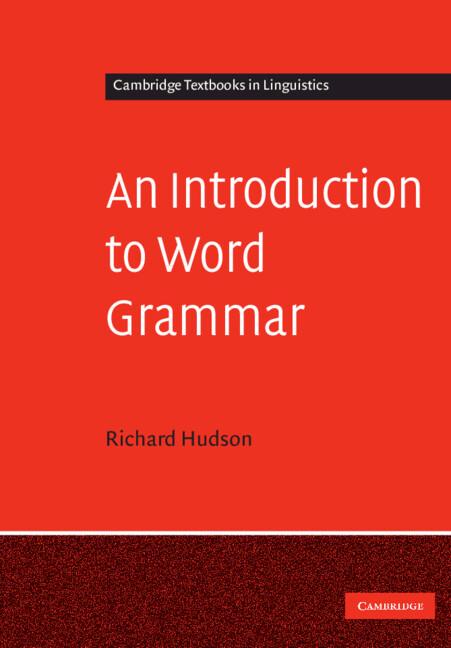 Cover: 9780521721646 | An Introduction to Word Grammar | Richard Hudson | Taschenbuch | 2010