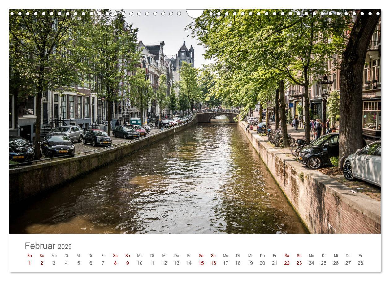 Bild: 9783435437528 | Amsterdam - Wasserstraßen und Grachten (Wandkalender 2025 DIN A3...