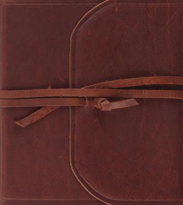 Cover: 9781433590467 | ESV Journaling Study Bible (Natural Leather, Brown, Flap with Strap)