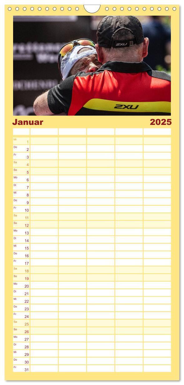 Bild: 9783457113325 | Familienplaner 2025 - TRIATHLON mit 5 Spalten (Wandkalender, 21 x...