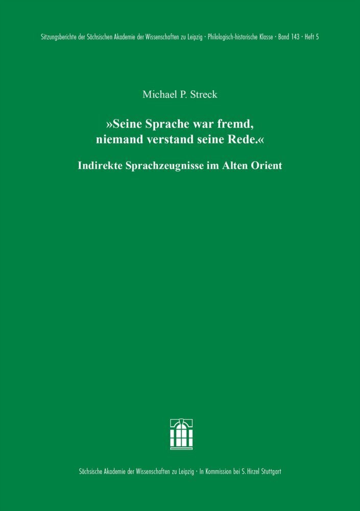 Cover: 9783777635446 | 'Seine Sprache war fremd, niemand verstand seine Rede.' | Streck