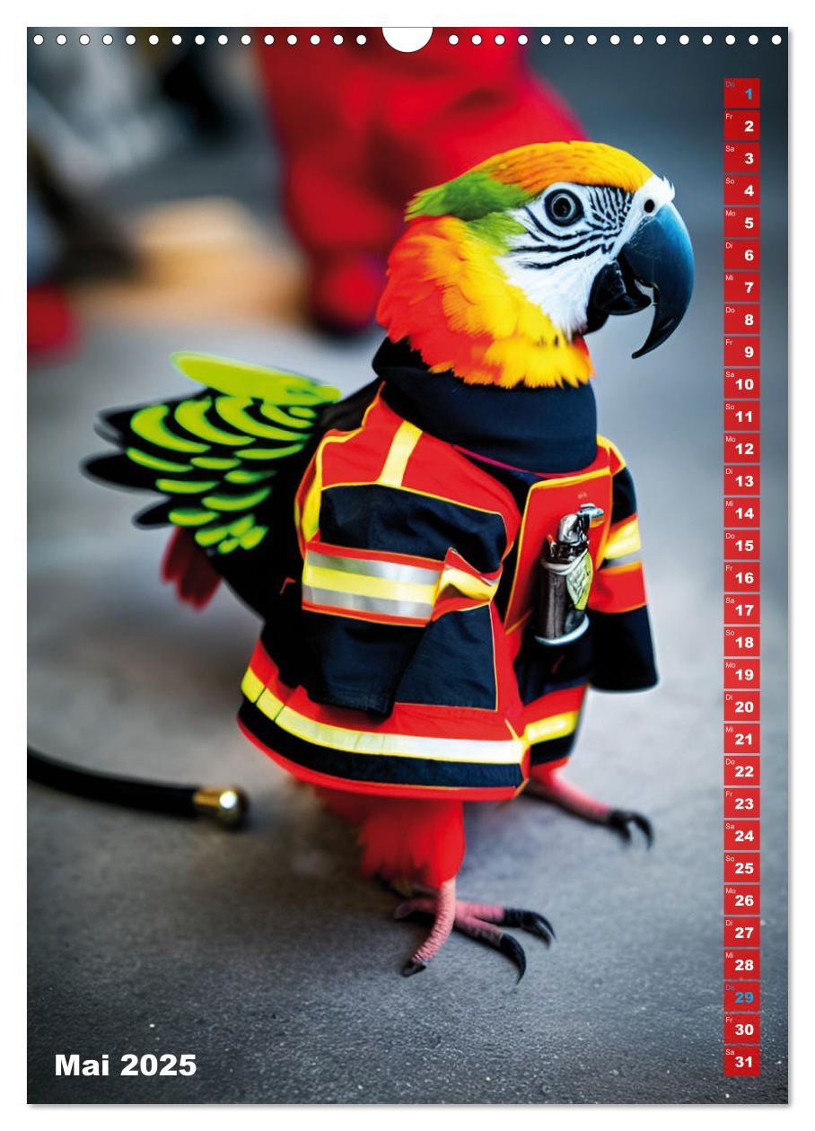 Bild: 9783435883622 | Feuerwehr - Tierischer Feuerwehrkalender (Wandkalender 2025 DIN A3...