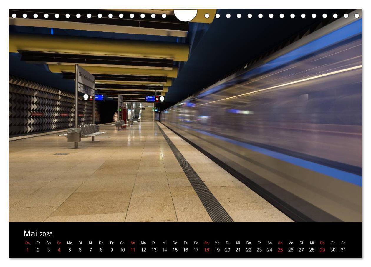 Bild: 9783435669981 | U-Bahn in München (Wandkalender 2025 DIN A4 quer), CALVENDO...