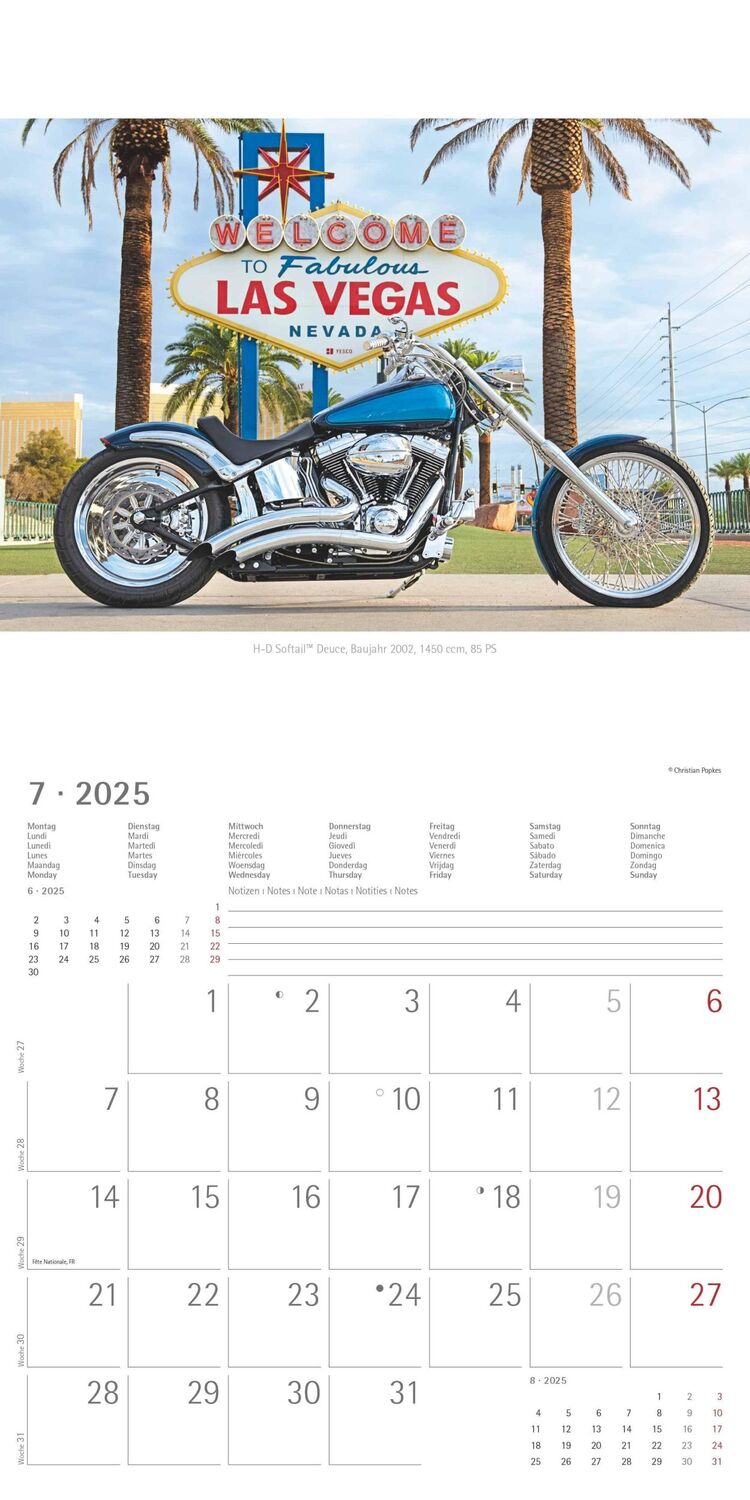 Bild: 4251732340940 | Harleys 2025 - Broschürenkalender 30x30 cm (30x60 geöffnet) -...