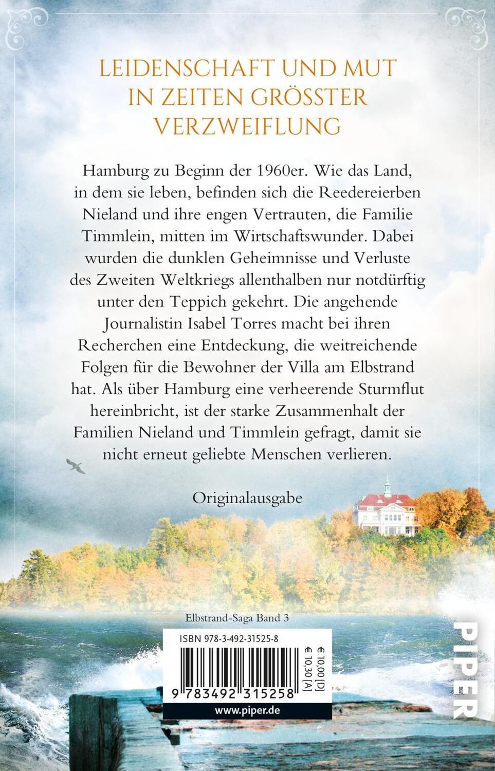 Rückseite: 9783492315258 | Sturm über der Villa am Elbstrand | Roman Historischer Roman | Jacobi