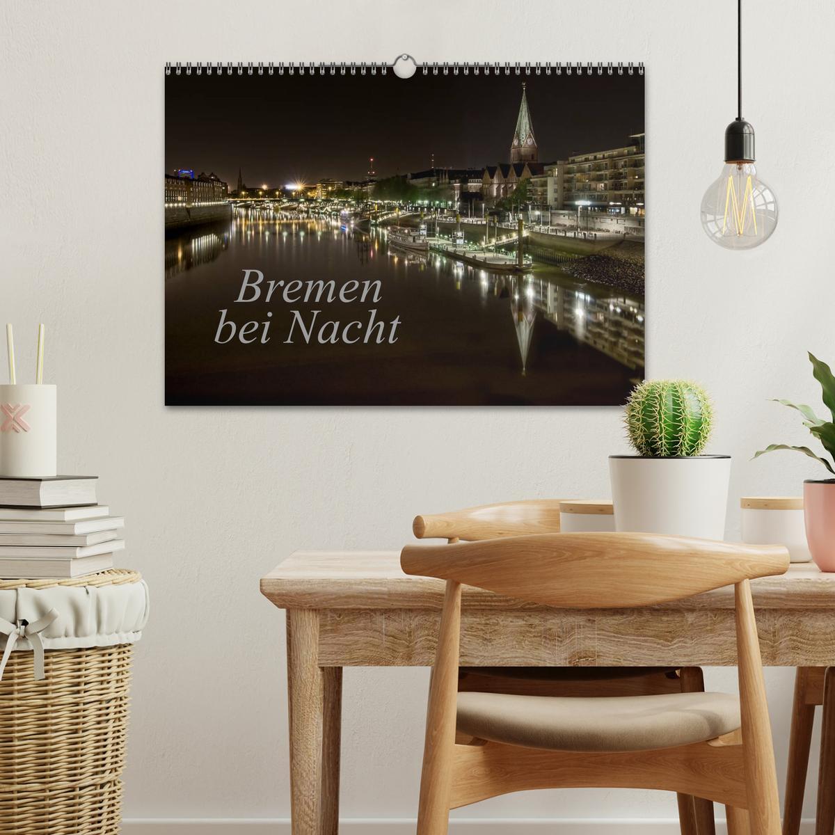 Bild: 9783435740062 | Bremen bei Nacht (Wandkalender 2025 DIN A3 quer), CALVENDO...