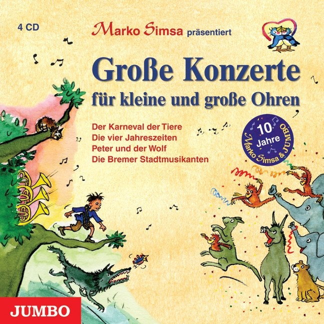 Cover: 9783833722325 | Große Konzerte für kleine Ohren, 4 Audio-CD | Marko Simsa | Audio-CD