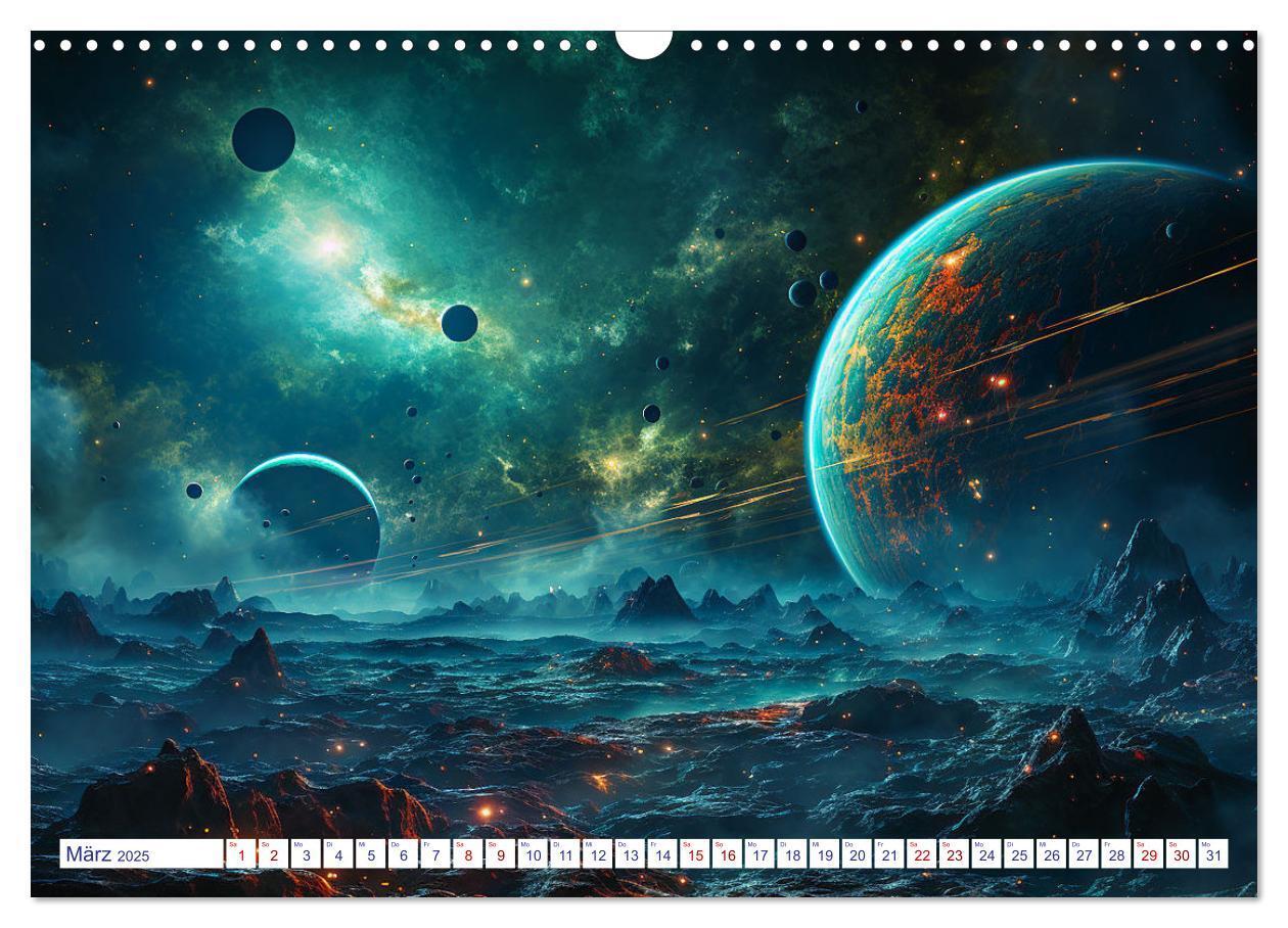 Bild: 9783383878404 | Ferne Welten (Wandkalender 2025 DIN A3 quer), CALVENDO Monatskalender