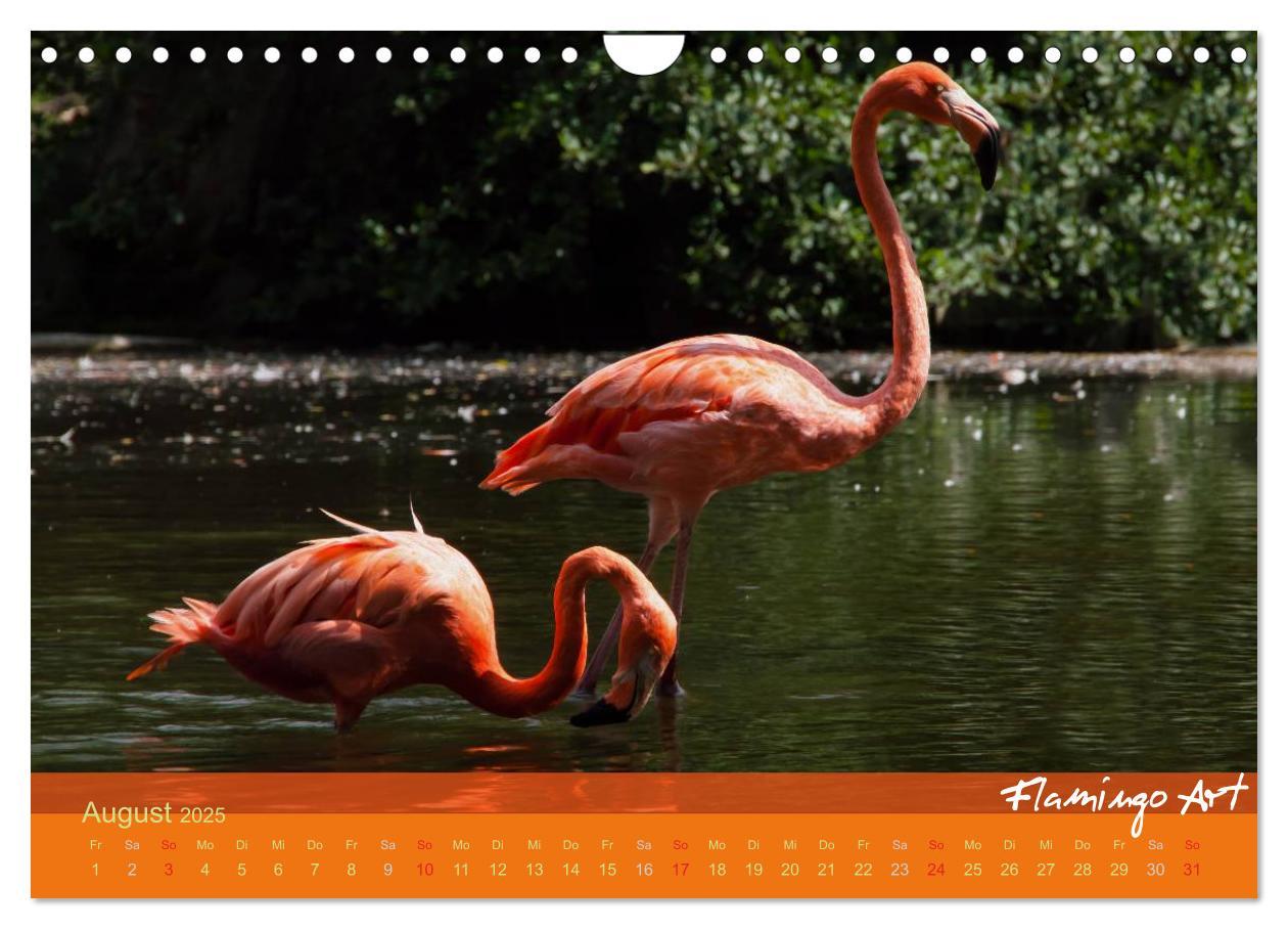 Bild: 9783435819706 | Flamingo Art 2025 (Wandkalender 2025 DIN A4 quer), CALVENDO...