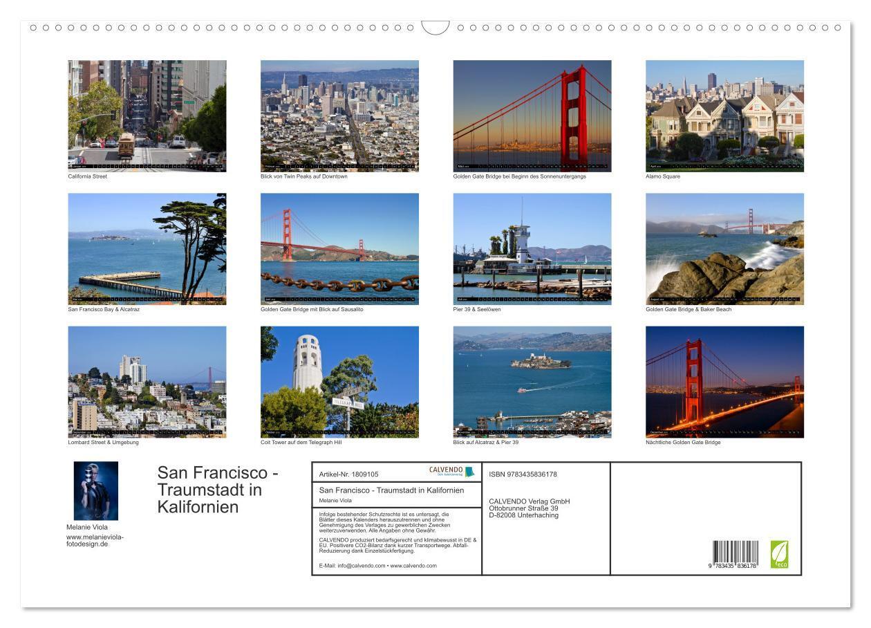 Bild: 9783435836178 | San Francisco - Traumstadt in Kalifornien (Wandkalender 2025 DIN A2...