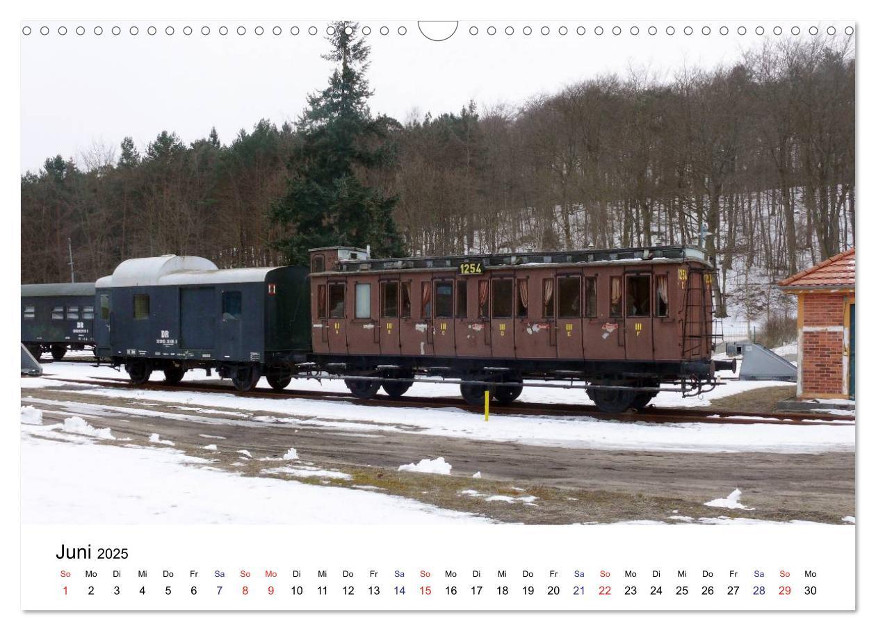 Bild: 9783435501328 | Eisenbahnen auf Usedom (Wandkalender 2025 DIN A3 quer), CALVENDO...