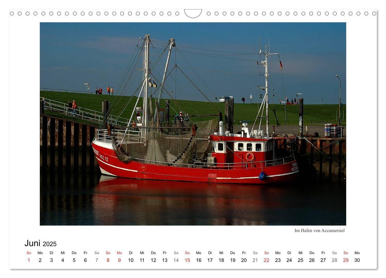 Bild: 9783435832392 | Krabbenkutter in Ostfriesland (Wandkalender 2025 DIN A3 quer),...