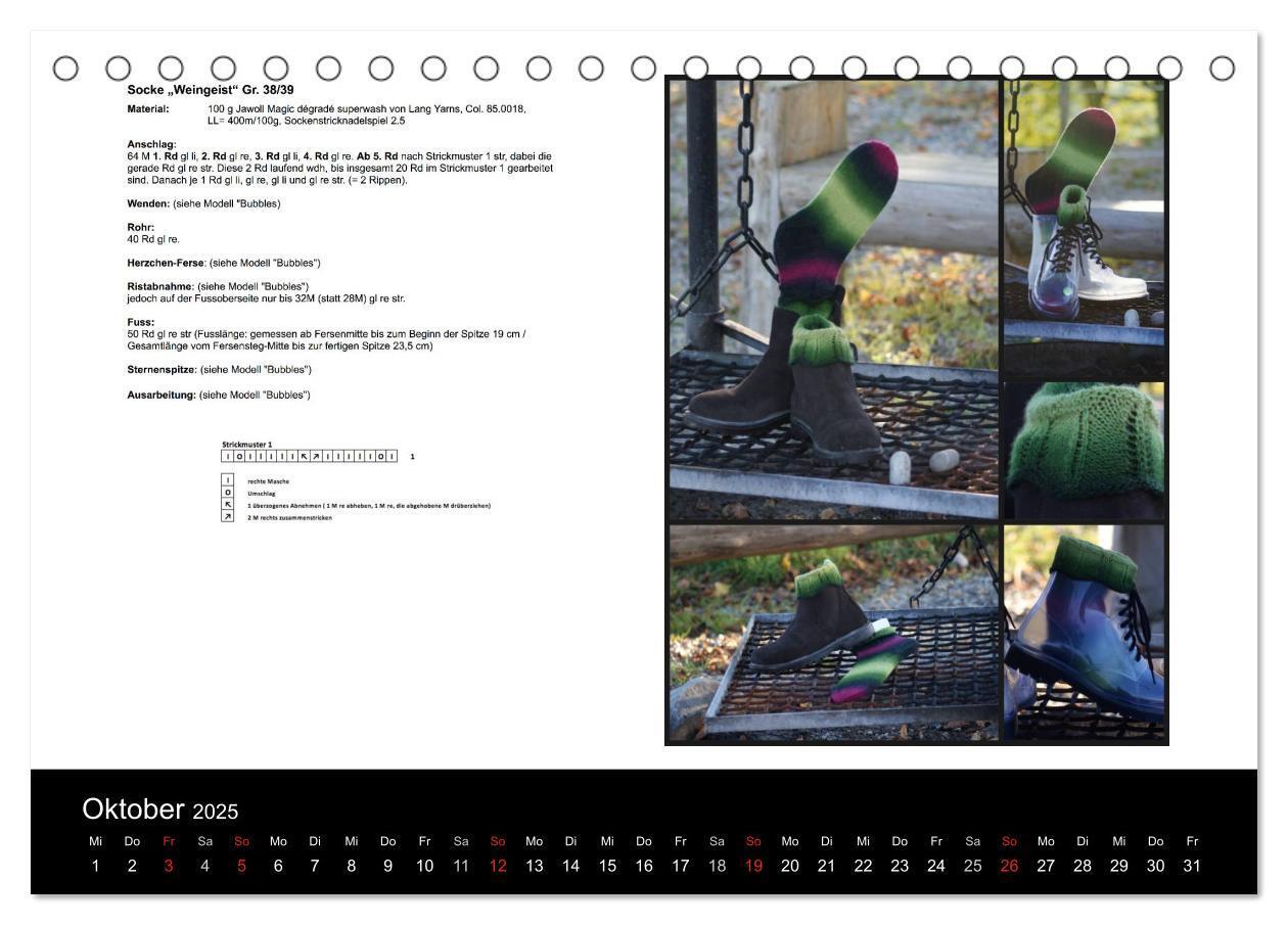 Bild: 9783435658862 | Sockenkalender Bootsocks 2025 (Tischkalender 2025 DIN A5 quer),...