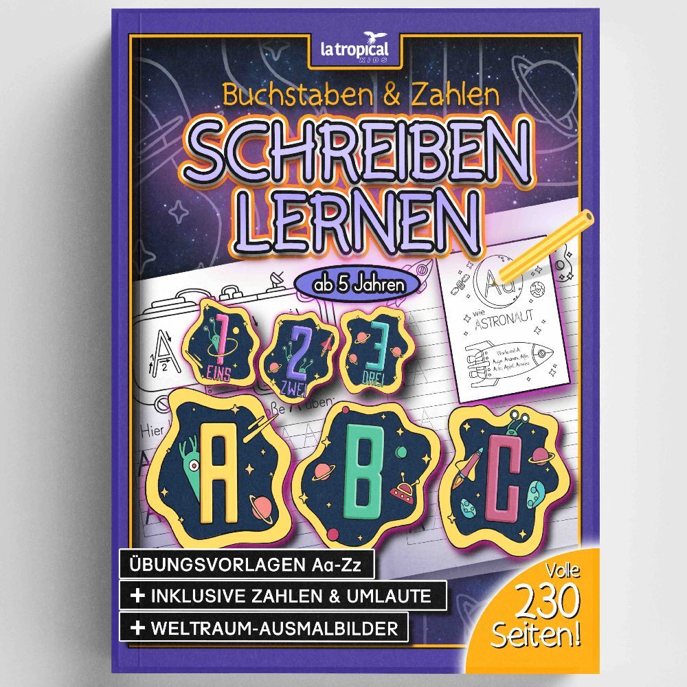 Cover: 9783969080177 | Buchstaben und Zahlen schreiben lernen ab 5 Jahren | David Ludwig